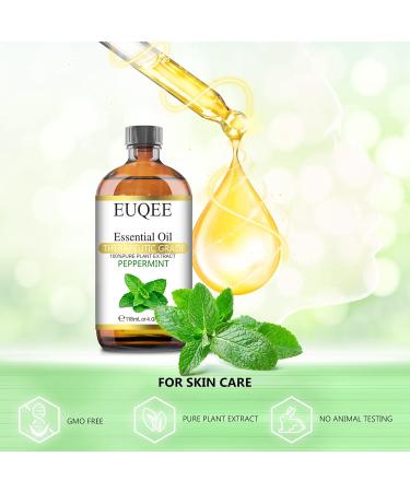 Peppermint essential oil (4 oz/118 ml) Pure Essential Oil - with Glass Dropper Great for Aromatherapy Diffuser Candle Making - Buy Online on GoSupps.com