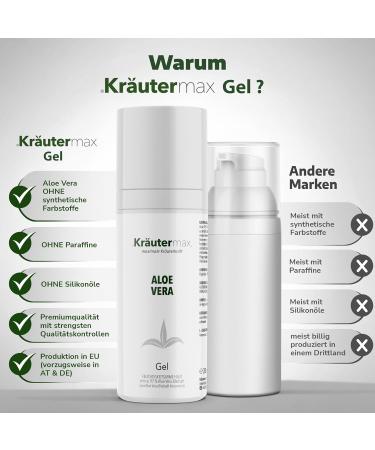 Pure Aloe Vera Gel 97% - Natural Additive-Free Cosmetics (3 x 200ml) | International Shipping - Buy Online on GoSupps.com