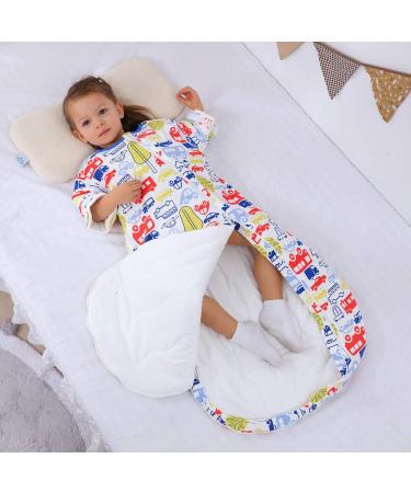 MIKAFEN Baby Sleeping Bag 3.5Tog | Long Sleeves 100% Organic Cotton | 6-18 Months - Buy Online on GoSupps.com