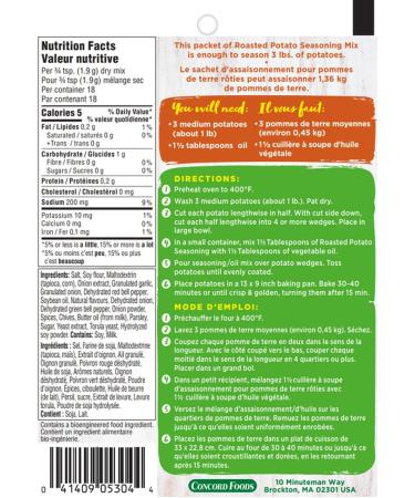 Concord Foods Roasted Potato Bacon and Chive Seasoning Mix 35gm - Buy Online on GoSupps.com