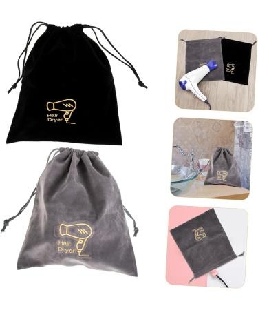 NOLITOY 4 Pcs Hair Dryer Bag Travel Blow Dryer Drawstring Toiletry Bag Storage Box Flannel Household - Buy Online on GoSupps.com