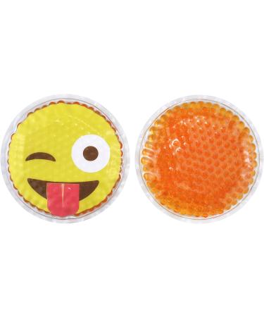 FOMI Care Kids Emoji Boo Boo Ice Packs (4 Pack) - Fun Gel Bead Wraps for Pain Relief | Reusable 4 Inch Hot/Cold Packs for Kids Injuries, Headaches, Tired Eyes - Buy Online on GoSupps.com
