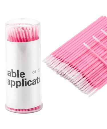 G2PLUS Micro Applicators Brushes with Longer Tips - 200PCS Disposable Microfibre Brushes Eyelashes - Pink Lash Lift Micro Applicators - Eyelash Extension Swabs for Eyelashes Extensions Crafting 200 PCS Pink - Buy Online on GoSupps.com