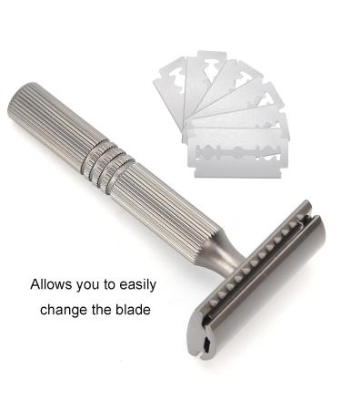 Professional Men's Razor - Long-Lasting Alloy Retro Shaver | Portable Blade-Free Double Edge Safety Razor for Home & Barber Shop - Buy Online on GoSupps.com