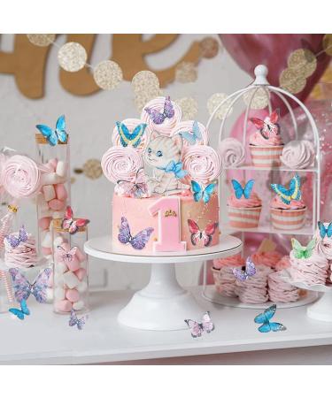 Shop 40 Edible Butterflies for Cake Decoration | Tortendeco Edible Tart Decorations - Buy Online on GoSupps.com