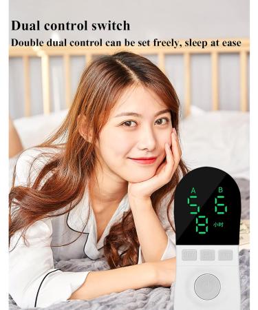 Luxurious Heated Sofa Blanket - Soft Flannel Overload Protection 6 Heat Levels LED Control - 180 x 150 cm - Buy Online on GoSupps.com