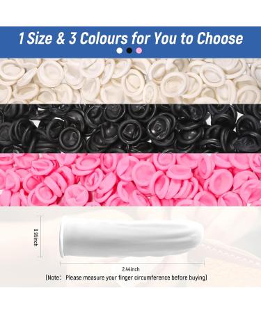 Annua Pink Latex Finger Cots 150pcs - Disposable Finger Protectors for Beauty Salons and Hospitals - Buy Online on GoSupps.com