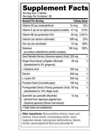 Real Health Prostate Formula with Saw Palmetto - 90 Tablets for Optimal Health - Buy Online on GoSupps.com