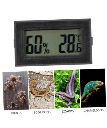 BESPORTBLE 2pcs Reptile Temperature and Humidity Meter Black 4.5X2.5cm - Buy Online on GoSupps.com