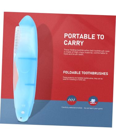 Fomiyes 20-Pack Foldable Toothbrushes - Portable & Outdoor Design Sky Blue | Ideal Household Daily Use - Buy Online on GoSupps.com