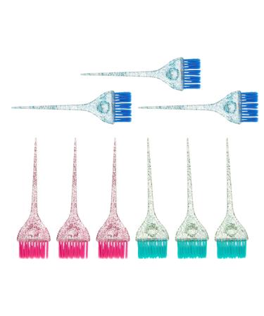 Didiseaon 9pi ces Pinceau pour Coloration Cheveux Plastique Applicateur de Teinture pour Balayage et M ches Outil R utilisable pour Coiffeurs et Salon