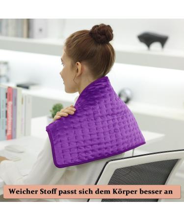 Buy Heating Cushion | Automatic Shutdown Heat Cushion for Back Neck & Shoulder | Soft Flannel Surface | Purple 30x60 cm | International Shipping - Buy Online on GoSupps.com