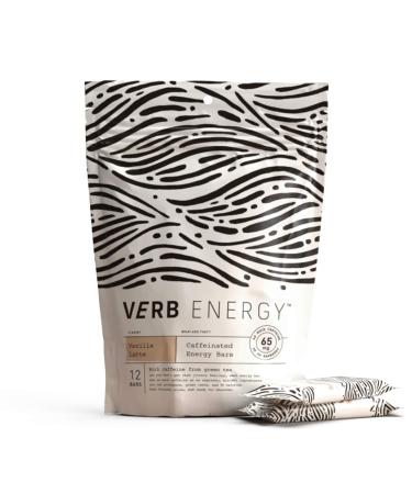 Verb Energy Bar, Vanilla Latte, Caffeinated, 90 Calories, 12 Count