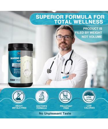 DRFOSTER Marine Collagen Peptides Powder with MSM + GC, Multi Type I & III Collagen with Hyaluronic Acid, Vitamin C & E for Skin, Hair & Nails, Wild-Caught Fish, 50 Servings 1.09 Pound (Pack of 1) - Buy Online on GoSupps.com