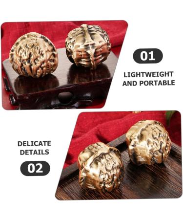 Magiclulu Handball Ornaments - Chinese Fitness Balls & Walnuts for Gym Decor - Brass Handled Women's Exercise Accessories - Buy Online on GoSupps.com