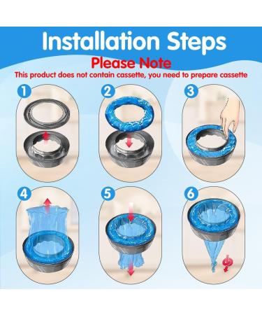 Yuragim 10-Pack Diaper Refill Cassettes | Anti-Odor Smell-Tight Design | Compatible with Diaper Pails & Litter Loose - Buy Online on GoSupps.com