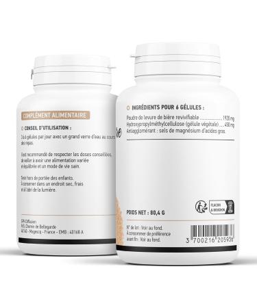 Revivifiable Brewer's Yeast - 320 mg 200 vegetable capsules - Buy Online on GoSupps.com