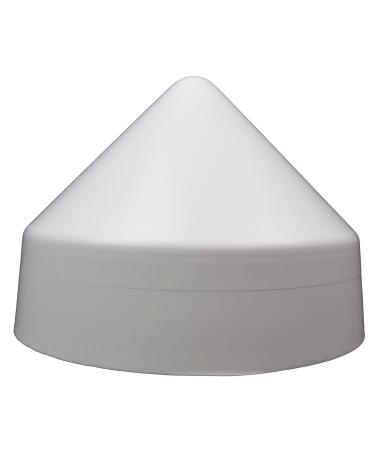 XCEL Polyethylene Dock Piling Cap, Round Cone, 9 Inch White