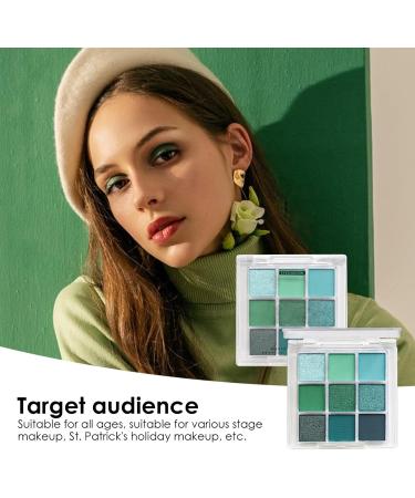  paupi res verts fard paupi res pour yeux verts palette de fards paupi res l'avocat 9 couleurs pigment es maquillage professionnel des yeux brillants r sistant l'eau - Buy Online on GoSupps.com