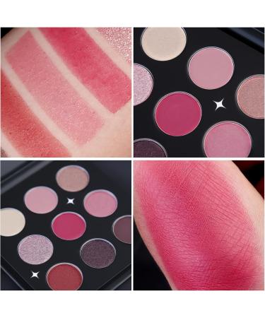 Arousar Eyeshadow Palette Matte Shimmer Glitter Pink Eye Makeup Palette Highly Bold Pigmented Pressed Powder Palette Natural Velvet texture Fading Rose 03.fading Rose - Buy Online on GoSupps.com