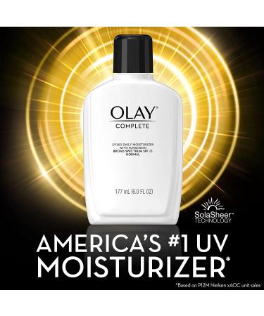 Olay Complete Daily Facial Moisturizer SPF 15 for Normal Skin - 6 fl oz | Pack of 2 - Buy Online on GoSupps.com