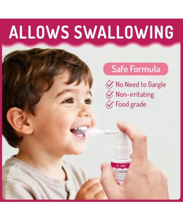 Kids Oral Spray Toddler Toothpaste Helper for Cavity Prevention and Fresh Breath Children Anticavity with Fluoride Free for Newborn to Preschoolers Kid's Mouth Spray (Strawberry+2P) - Buy Online on GoSupps.com
