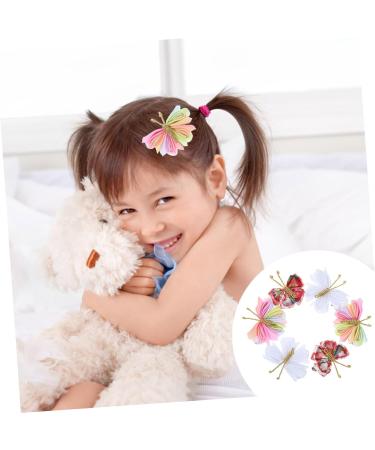 MERRYHAPY 3 Pairs Mini Hair Clip for Kids Butterfly Hair Pin 90s Hair Accessories Trendy Decor Hair Decorations Toddler Hair Accessories Hair Clips Baby Fabric Flash Issue Card - Buy Online on GoSupps.com