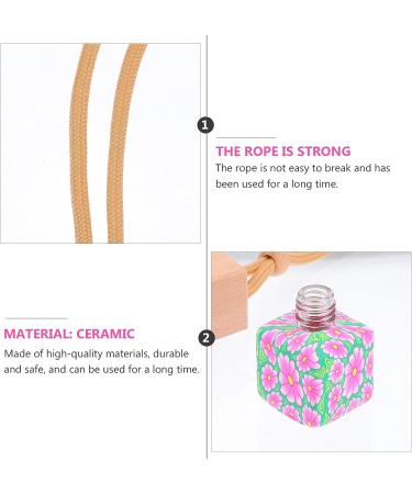 Healifty 6pcs 8ML Car Hanging Diffuser Glass Perfume Bottles - Aromatherapy Ornament & Car Air Freshener - Buy Online on GoSupps.com