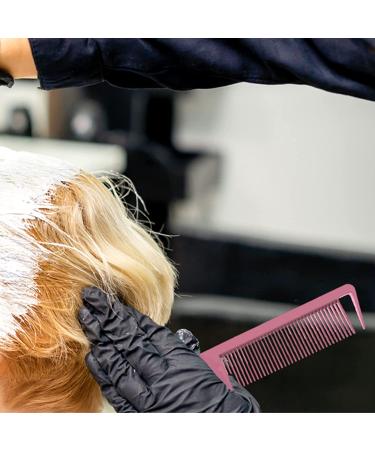 Yumflan Rat Tail Comb for Braiding Hair | Pink Nylon Hair Styling Comb with Stainless Steel Pintail | Sectioning and Parting Tool - Buy Online on GoSupps.com