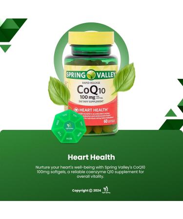 Rapid-Release CoQ10 100 mg Softgels - 60 Count + Exclusive Vitamins & Minerals Bundle | A to Z Guide & Weekly Pill Organizer - Shop Internationally - Buy Online on GoSupps.com
