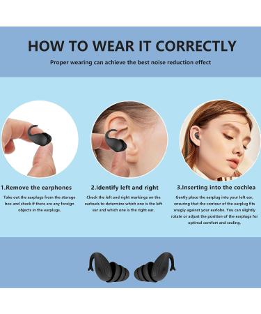 Buy Reusable Silicone Ear Plugs for Sleeping | 40dB Noise Cancelling Hearing Protection for Sleep Concerts & Swimming - International Shipping - Buy Online on GoSupps.com