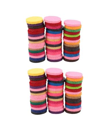 zabeto Washable Refill Pads Felt Pads Diameter 22mm for Car Essential Oil Diffuser Medallion 96 Pieces