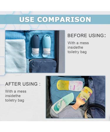8 Pack Leak Proof Silicone Sleeves for Travel Bottles - Colorful Toiletry Covers for Luggage - Elastic Leak Proof Tool for Women and Men - Fits Most Sizes - 8PCS - Buy Online on GoSupps.com