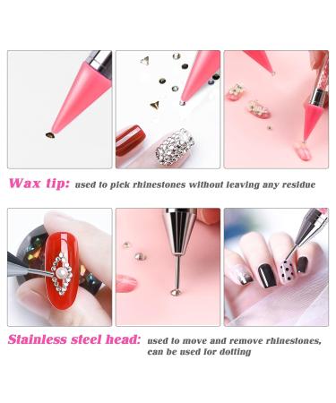 Sularpek Strass Picker Point Anhyzic Pent - Dual Ended Gemstone & Dotting Pen for Nail Art | Nailpunk Abbey - DIY Decoration Tool for Nail Gems & Stones (Rosa) - Buy Online on GoSupps.com