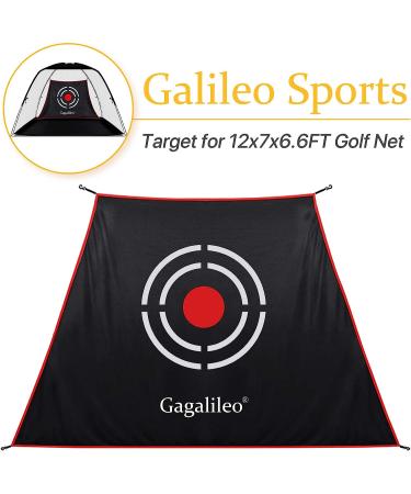 12x7x6FT Golf Net with Target Cloth - Heavy Duty Backyard Driving Range & Practice Hitting Net - Buy Online on GoSupps.com
