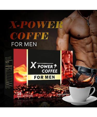 X Power Coffee for Men Instant Power Coffee For Men Men's Power Energy Coffee For Male X Power Coffee for Men Ginseng Maca Supplement Energy Coffee for Male Energy-boosting Coffee (2Box a) - Buy Online on GoSupps.com