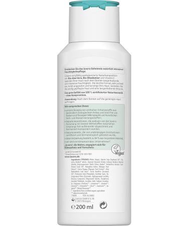 Lavera After Sun Lotion - Organic Aloe Vera & Seabutter - Moisturizes & Soothes Skin - Vegan - 200 ml - Buy Online on GoSupps.com