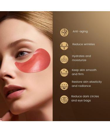 Puffy Eyes Smoothing Under Eye Patches - Caffeine Eye Masks for Wrinkles Dark Circles & Undereye Bags - Brightening Vegan Skincare Treatment for Men & Women - Buy Online on GoSupps.com