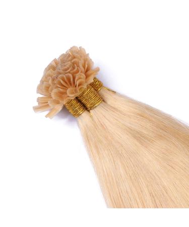 Keratin Bonding #24 Goldblond 60cm 25 Strands 1G 100% Remy Real Hair Extensions - U-Tip by Novon Hair Extensions - High Quality - Buy Online on GoSupps.com