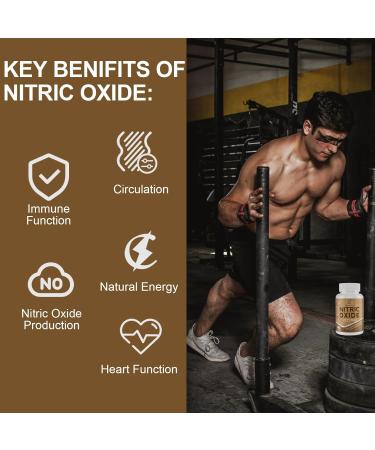 Buy Nitric Oxide Supplement 2255 MG | Heart & Circulation Booster | 6-in-1 Phytonutrient Blend | 90 Capsules - Buy Online on GoSupps.com