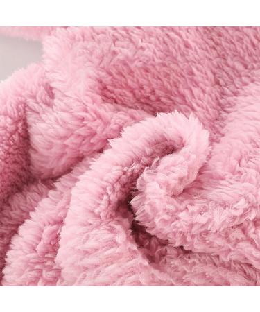 Cartoon Bear Snowsuit Winter Coat Fleece Hooded Romper | Newborn Baby Jumpsuit | 3-6 Months | Pink Rabbit - Buy Online on GoSupps.com