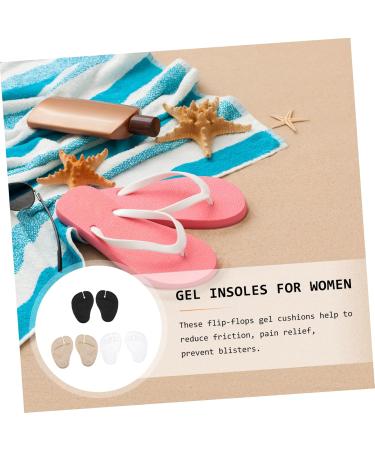 FOMIYES 6 Pairs Forefoot Pad Pinch Stickers - Black Gel Cushions for Flip-Flops & Sandals | Ultimate Toe Protector Insoles for Women & Girls - Buy Online on GoSupps.com