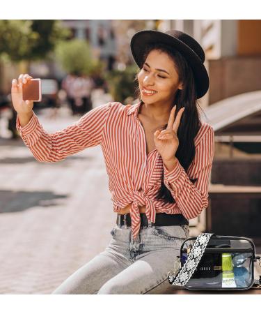 Upifen Transparent Stadium Bag for Women - Waterproof Crossbody Shoulder Bag with Adjustable Straps - Buy Online on GoSupps.com