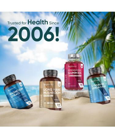 L Theanine 400mg - 6 Months Supply (180 Vegan Capsules) | Natural Nootropic Supplement | High Strength Amino Acid | Gluten Free - Buy Online on GoSupps.com