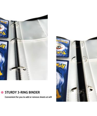 Trading Card Binder 4-Pocket for TCG Cards - 440 Pockets Collection Case with 55 Removable Sleeves - Pink Card Holder for Kids - Toy Gift for Trading Card Games - Buy Online on GoSupps.com