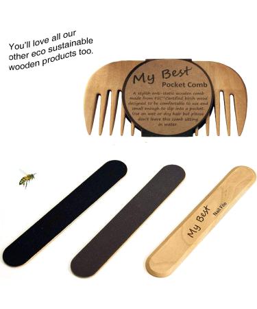 MY BEST Double Sided Wooden Foot File - Eco Sustainable Birch Pedicure Tool - Buy Online on GoSupps.com