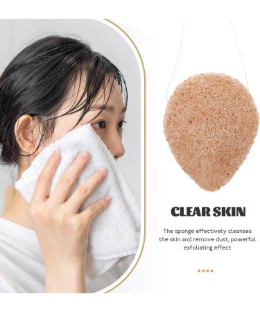 Baluue Natural Facial Sponge Round Cleansing Sponge Cosmetic Removal Sponge Portable Sponge for Facial Cleansing Exfoliating Makeup Removal - Buy Online on GoSupps.com
