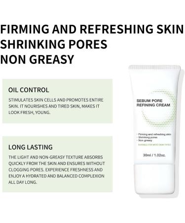 Pore Refiner 30ml | Pore Reducing Tightening Cream | Smoothes and Refines Skin Texture | Refines and Smoothes Skin Texture Unclogs Pores Combination Oily or Blemish-Prone Skin (90ml) - Buy Online on GoSupps.com