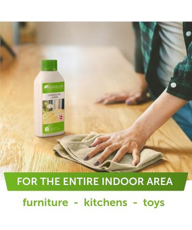 Nordicare 100% Pure Linseed Oil for Wood - Food-Safe & Natural - 84.5oz - Made in Denmark - Buy Online on GoSupps.com