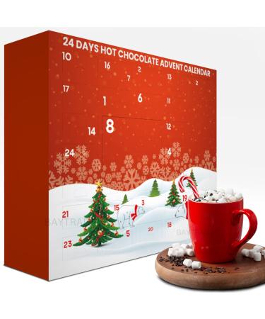 Hot Chocolate Advent Calendar 2024 | Christmas Advent Calendar for Kids Childrens Boys Girls Teens Countdown | Xmas Gifts for Women Men Adults | Xmas Presents 1